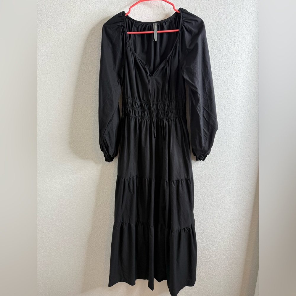 Anthropologie The Somerset Maxi Dress:
Puff-Sleeve Edition Black Sz Small - Picture 5 of 16